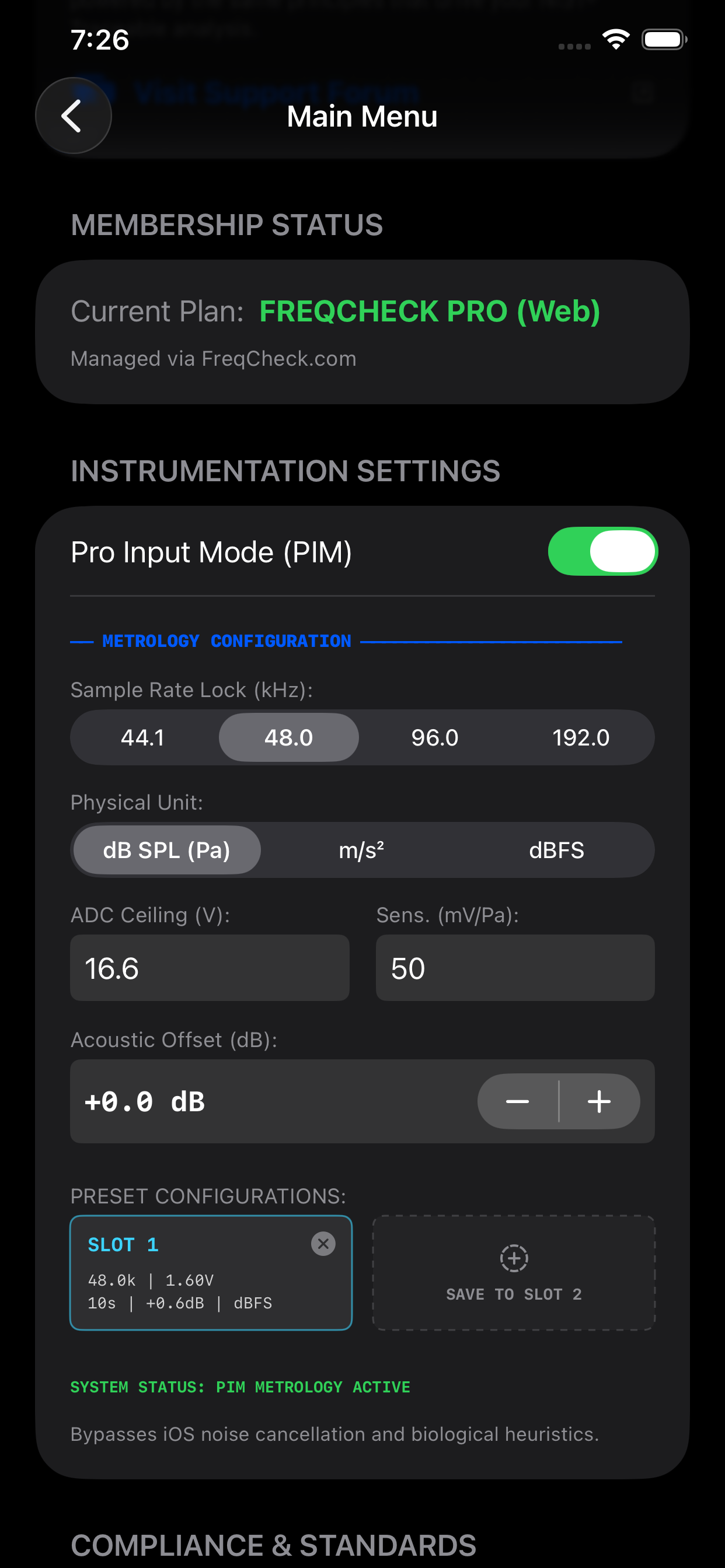 Pro Input Mode Configuration